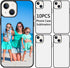 10 PCS Sublimation Blank Phone Case for iPhone 15 6.1 Inch, Matte Black Soft Shockproof DIY Customize