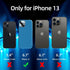 Dssairo iPhone 13 Case, with 2 Pack Screen Protector + 2 Pack Camera Lens Protector, Blue