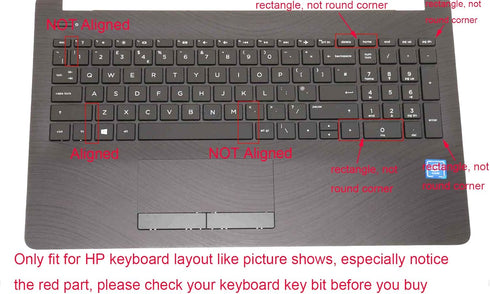 Keyboard Skin Compatible with 15.6" 2018 Flagship HP Pavilion, HP Envy x360, Rainbow