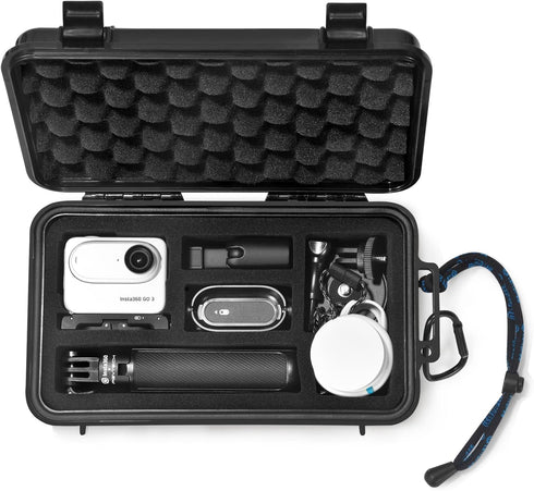 Lekufee Travel Waterproof Hard Case for Insta360 GO 3S/Insta360 GO 3 Action Camera and Accessories (Case Only)