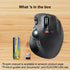 ELECOM EX-G Trackball Mouse, 2.4GHz USB Wireless, Ergonomic Design, 6 Programmable Buttons for Laptop PC