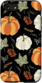 iPhone SE (2020) / 7 / 8 Case, Autumn Falling Leaves and Pumpkin Spice Harvest Happy Fall