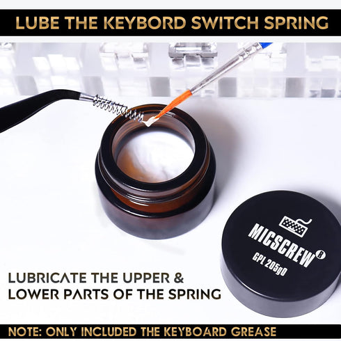 0.35OZ GPL 205G0 Keyboard Lube, Universal Keyboard Grease for Switches and Stabilizers, Fits Mechanical Keyboards