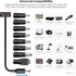 Tonton 12V 2A 6Ft 24W 100-240V 8Tips 12Volt 2A 1.8A 1.5A 1.2A 1A 0.5A Power Supply Adapter, Universal Charger AC