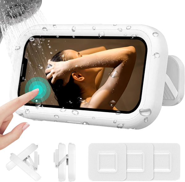 Waterproof Phone Holder for Shower, 2023 Upgraded, Compatible with iPhone 15/14/13/12/11 Pro Max