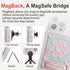SEMBO Silicone Suction Phone Case Adhesive Sticky Grip Stand with Mag-Back for MagSafe Car/Wall Mounts, Strong Magnetic