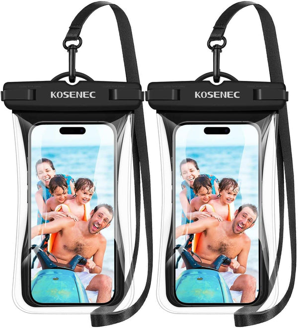 Universal Waterproof Phone Case with Lanyard, 2 Pack Floating Pouch, 2024 Phone Water Protector for Beach and Travel