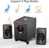OROW Bluetooth Computer Speakers with Subwoofer,Front Knob 18W Wireless PC Speakers,Support SD &USB&AUX&Bluetooth Play,Great for Party/Game/TV (S213)