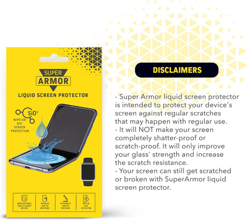 Liquid Glass Screen Protector - Scratch and Shatter Resistant Nano Protection for All Phones, Tablets, Smart Watches