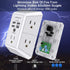Wall Charger Surge Protector, QINLIANF 5 Outlet Extender with 4 USB Charging Ports for Home Travel Office