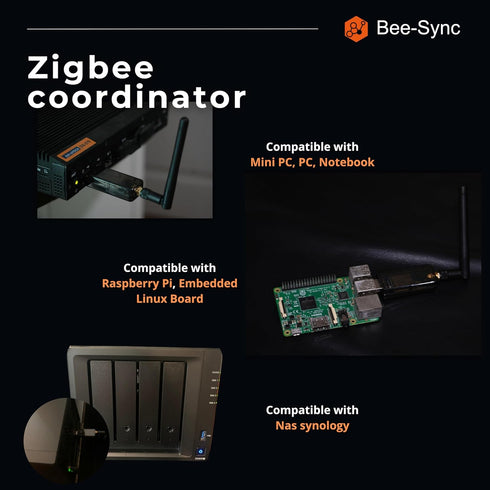 Zigbee 3.0 USB Dongle Plus Gateway, Universal Zigbee USB Gateway with Antenna for Home Assistant, Smart Home, Open HAB