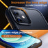 iPhone 12/12 Pro Strong Magnetic Case - Shockproof Matte Black Cover, Compatible with MagSafe, 6.1" Protection.