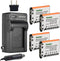 Kastar Battery (4-Pack) and Charger Kit for Fujifilm NP-45, NP-45A, NP-45B, NP-45S, FinePix XP20, XP22, XP30, XP50,