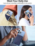 TopMade Magnetic Wallet Card Holder for iPhone 14/13/12 Mag-Safe Series, Leather, RFID Blocking, Fit 4 Cards, Blue