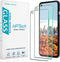 HPTech Tempered Glass Screen Protector (2 Pack) for Google Pixel 4a, Anti Scratch, Easy Install, Bubble Free