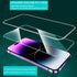 2 Pack Luminous Airbag Tempered Glass Screen Protector for iPhone 14 Pro Max(6.7") with Easy Installation Frame, HD Clear Film with Glowing Raised Edges, Strong Protection and Amazing Look