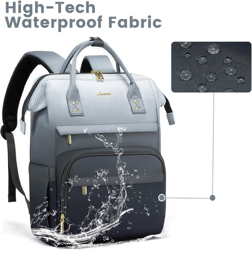 Backpack Women,17.3 Inch Bakcpack Backpack LOVEVOOK Gradient Laptop for Work Computer Purse Laptop Bag With Anti-Theft