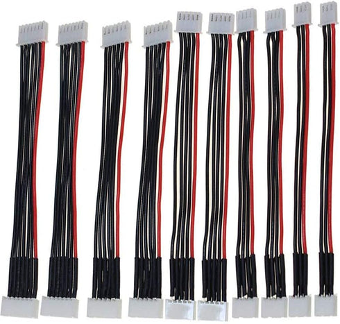 2S/3S/4S/5S/6S Battery Balance Charger Silicone Wire Extension Lead, JST-XH Connector Adapter Plug for Li-Po Batteries
