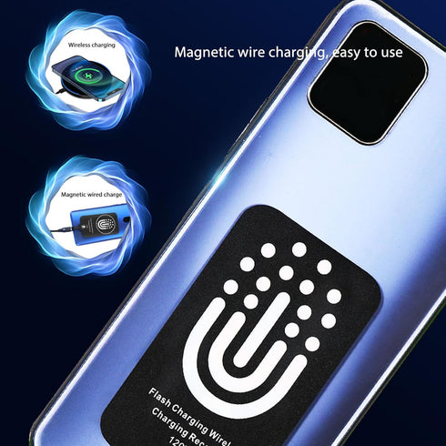 Type C Charging Receiver - 120W Magnetic/5W Dual Purpose USB C Charger Adapter for Galaxy A51 A40 A20E