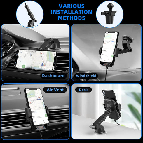 3IN1 Bluetooth Car Adapter, 5.3 FM Bluetooth Transmitter, QC3.0 Fast Charging, Supports Hands-Free Siri Google Assistant