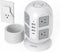 Tower Surge Protector Power Strip, 15 ft Long Flat Extension Cord with 8 AC Outlets and 4 USB Ports