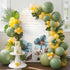 Duskova Living 4 Rustic Blue Arch Backdrop Cover FT, Broccoli Flower Leaf Farmhouse Vintage Brown Wedding Arch Cover