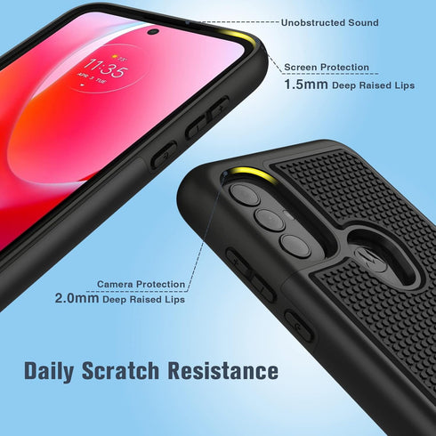 BNIUT for Motorola Moto G Power 2022 Case, Dual Layer Protective Heavy Duty Shockproof Cover for Moto G Play 2023