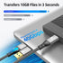 Shop Thunderbolt 4 Cable 40Gbps 2-in-1 USB C, 100W, E-Marker, 8K/5K, 4K Dual DisplayPort, Fast Charging, 3.3FT.