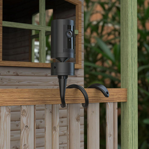 HOLACA Baby Monitor Mount, Flexible Twist Stand for Pan-Tilt Mount with 1/4 Threaded Hole, Clip Mount with 15cm Hose