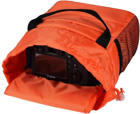 Waterproof Padded DSLR/SLR Camera Bag, Portable Shockproof Protective Case Carrying Pouch for DSLR Camera/Lens (Orange)