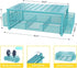 gianotter Monitor Stand with Drawer and Pen Holder, 2-Tier Blue Desk Accessories, Ideal for Office Supplies