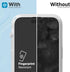 Catalyst Tempered Glass Screen Protector for iPhone 15 Pro Max and 15 Plus, Full Coverage Against Drops, Case-Friendly