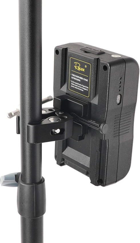 CAMVATE Super Crab Clamp + Universal V-Lock Mount Quick Release Adapter for DSLR Camera Battery