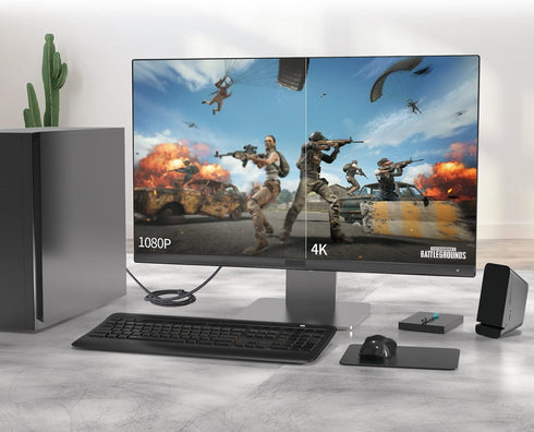 HDMI to DisplayPort Adapter, 4K@60Hz Uni-Directional for PC Graphics Card, Laptop, Xbox One/360, PS5, Mac Mini