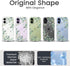 KEXAAR 17 2025 6.3", 17 Compatible with iPhone Case, Clear Floral Flower Green Leaves Tree Shockproof Protective Bumper