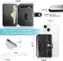 ?? Phone Wallet Stick On - Credit Card Holder for Cell Phone, Stick on for Back of Phone or Phone Case (Black)