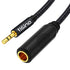 Tisino 1/4 to 3.5mm Adapter, 1/4" Female to 1/8" Male Stereo Audio Adapter for Headphones, Amplifiers, Guitar - 5ft