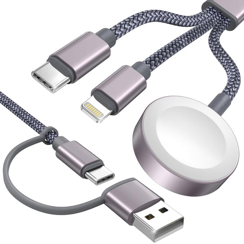 Upgraded 3 in 2 USB C Cable for Apple Watch and iPhone Charger, Compatible with iWatch Ultra/SE/9/8/7/6/5