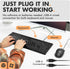 X9 Performance 7 4 Wired Keyboard and Mouse Combo - Large Print Backlit Keys for Seniors, Lighted Computer Keyboard