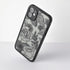 Dumkery 11 Cute Flower Case Compatible with iPhone Case, Rose Aesthetic Black Line Art Floral Pattern Print, Slim Fit