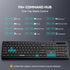 TECKNET Wired Keyboard,Silent USB Keyboard for Office,Spill-Resistant,Slim Full-Size Membrane Layout,Plug and Play