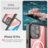 Miimall Compatible for iPhone 15 Pro Waterproof Case, iPhone 15 Pro Magsafe Case Built-in Screen Protector Mililtary Dropproof Dustproof Shockproof Rugged Waterproof Cover for iPhone 15 Pro - Gray