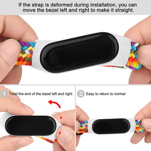 Soft Braided Nylon Elastic Bands for Amazfit Band 5, Replacement Sport Strap for Women Men Accessories
