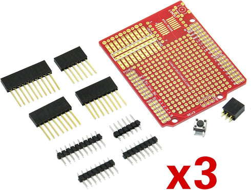 Gikfun Prototype Shield DIY KIT for Arduino UNO R3 Mega 328P, Pack of 3 Sets EK1038*3