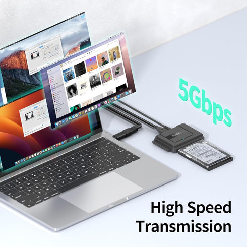 USB 3.0 to SATA IDE Adapter, External IDE Hard Drive Adapter for 2.5/3.5 inch HDD/SSD, IDE/SATA Converter Kit