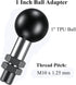 BRCOVAN 2 Pack, 1'' Ball Adapter with M10 x 1.25 x 15 Threaded Post Compatible with RAM Mounts B Size 1 Inch Ball Double Socket Arm