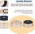 Monosaudio Turntable Isolation Feet Aluminum Speaker Feet 58*22MM with 3M Adhesives/Non-Slip Rubber Ring/M4 Screw Isolation Feet for Audio Equipment,Speakers,Subwoofers, Turntable,Amplifier,DAC(Gold)