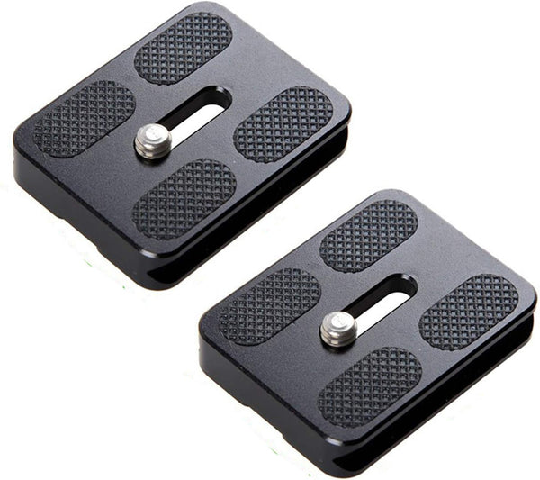 Fotasy 50mm Arca Swiss Plate (2 Packs) - Quick Release Plate, Small Arca Plate for DSLR Camera Tripod Ballhead