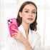 BENTOBEN Hot Pink Case for iPhone 15, Translucent Matte Magnetic Cover Compatible with MagSafe