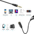 PChero 2 Packs 3.5mm Headphone Extension Cable, 3.3FT Male to Female Stereo Audio Jack Extender with Volume Control